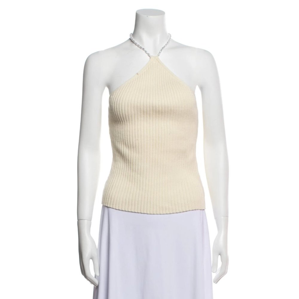 MUSIER PARIS Jonnie Halterneck Sleeveless Crop Top NWT